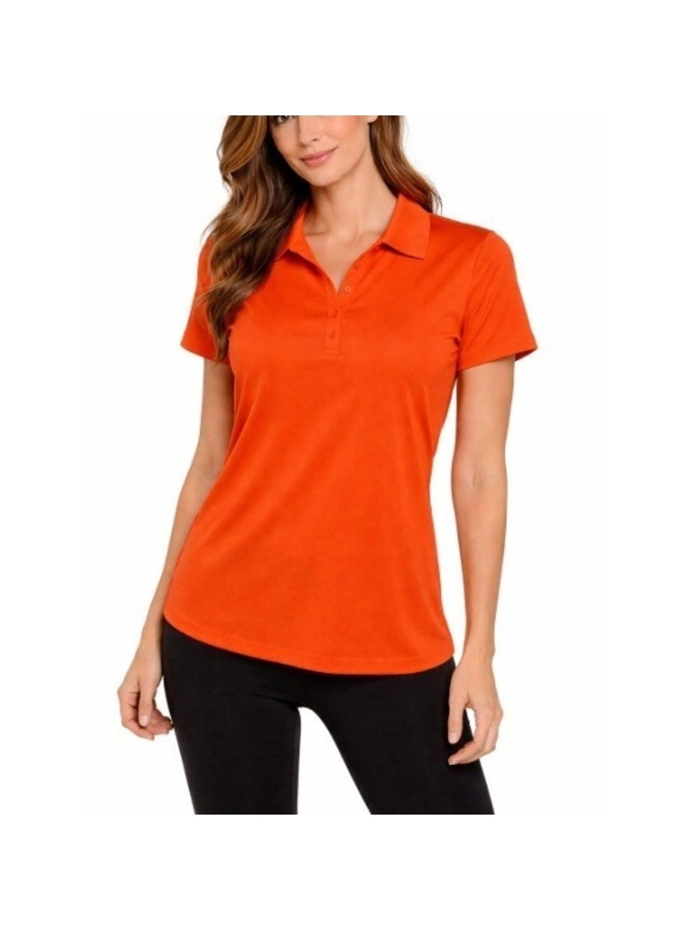 Nike Women's Orange Short Sleeve Golf Dri Fit Polo T-Shirt Size XL